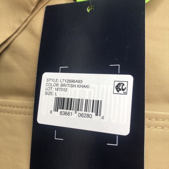 London Fog Women's Single Breasted Hooded Long Trench Coat, British Khaki, L - Picture 9 of 16